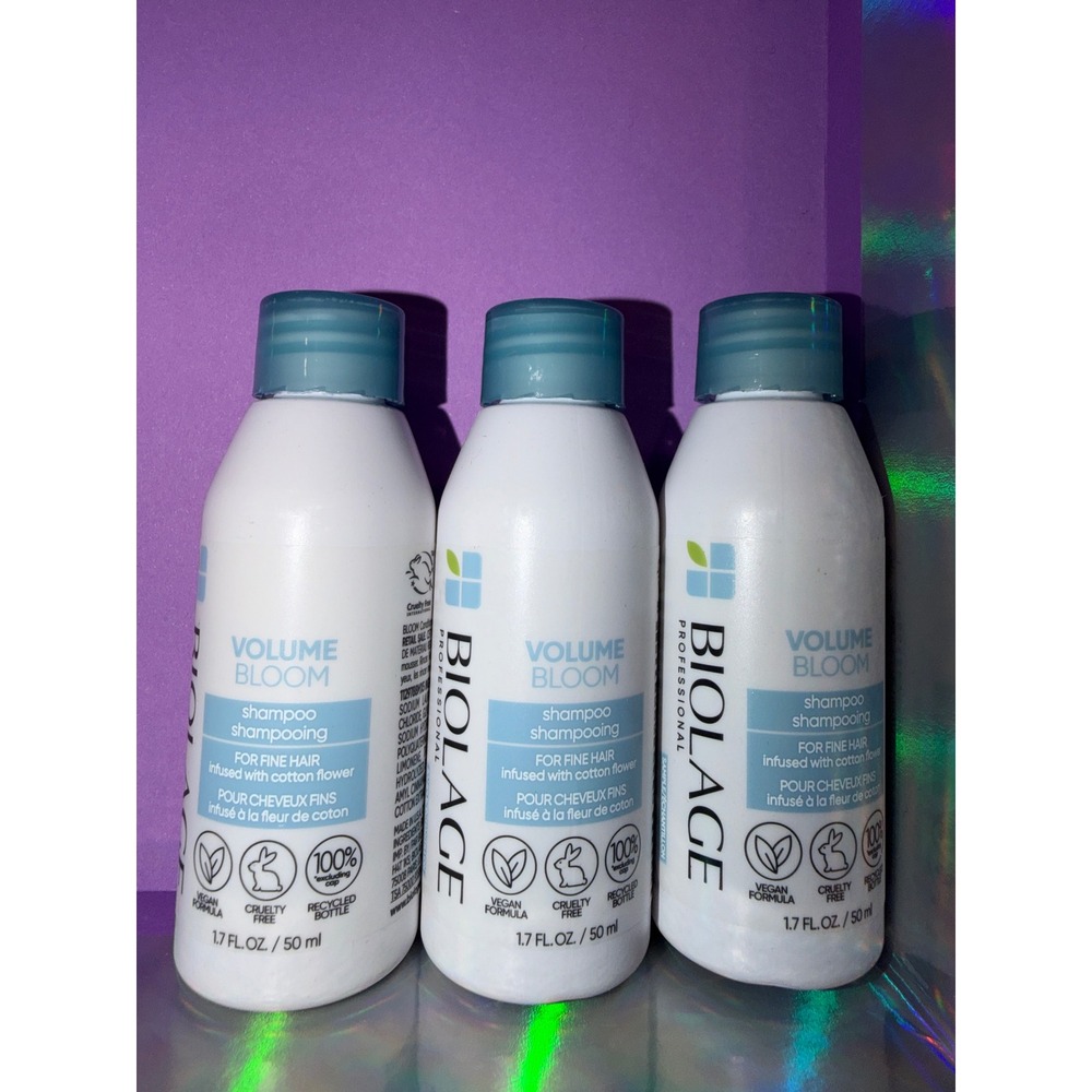 Matrix biolage Volume Bloom Shampoo 3 Pack Travel Volumizing hair care